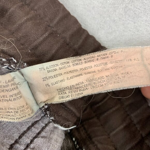 Zara Mens Pants Large Brown Cargo Soft Denim Jogging Fit Tapered Outdoor 30" - Picture 9 of 16